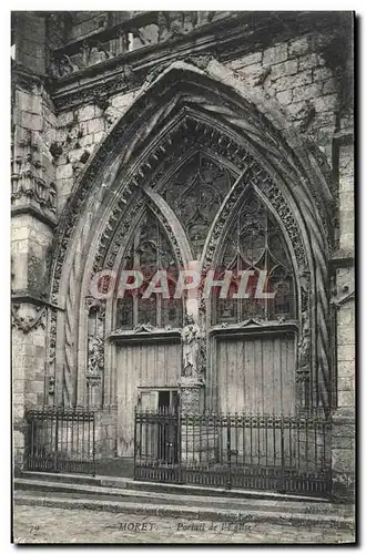 Cartes postales Moret Portail de l&#39eglise