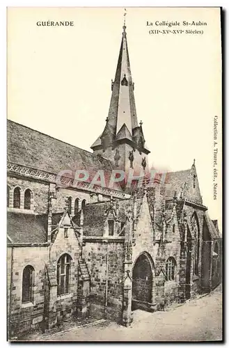 Ansichtskarte AK Guerande La Collegiale St Aubin