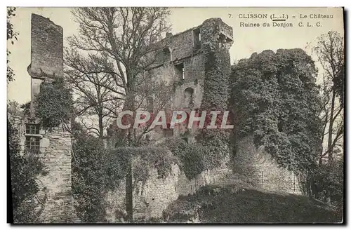 Ansichtskarte AK Clisson Le Chateau Ruines du Donjon