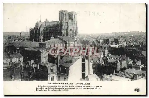 Ansichtskarte AK Cathedrale de Reims Notre Dame