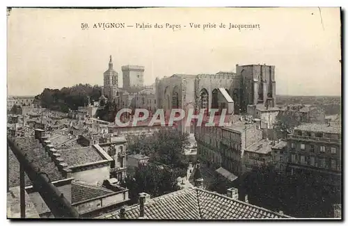 Ansichtskarte AK Avignon Palais des Papes Vue prise de Jacquemart