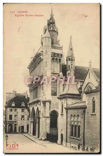 Cartes postales Dijon Eglise Note Dame