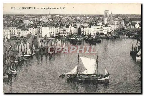 Ansichtskarte AK La Rochelle Vue generale Bateaux