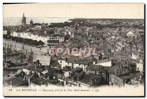 Cartes postales La Rochelle Panoarama pris de la Tour Saint Sauveur