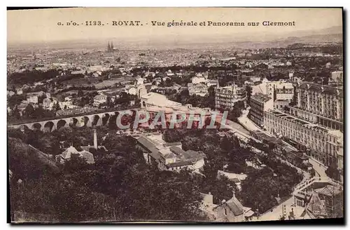 Cartes postales Royat Vue generale et Panorama sur Clermont