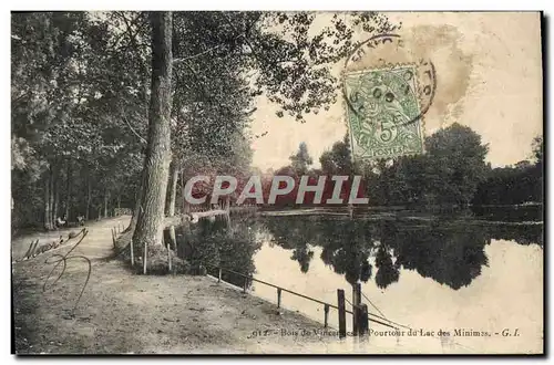 Cartes postales Bois de Vincennes Pourtour du lac des Minimes