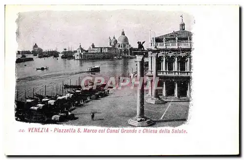 Cartes postales Venezia Piazzetta S Marco col Canal Grande e Chiesa della Salute