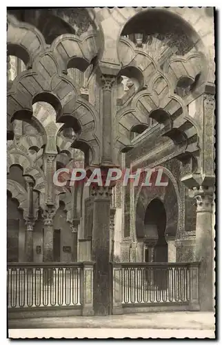 Ansichtskarte AK Cordoba Mezquita Catedral Columnas del Mihrab