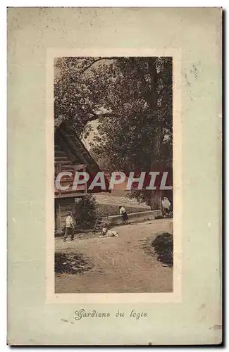 Cartes postales Gardiens du logis Chien