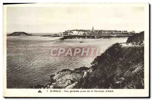 Ansichtskarte AK St Malo Vue generale prise de la Corniche d&#39Aleth