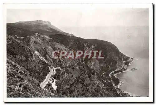 Cartes postales moderne Grande corniche Aspect de la cote vers le village d&#39Eze