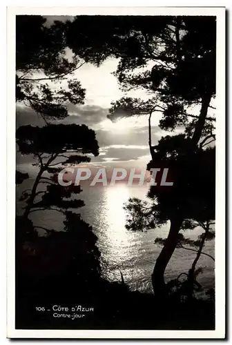 Cartes postales Cote D&#39Azur Contre Jour