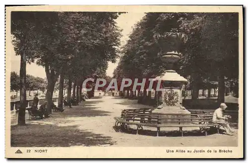 Ansichtskarte AK Niort Une Allee Au Jardin De La breche