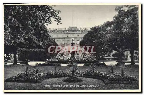 Ansichtskarte AK Geneve Fontaine Du Jardin Anglais