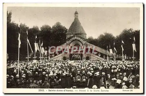 Cartes postales Sainte Anne D'Auray Messe A La Scala Sancta Folklore