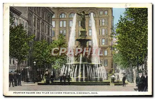 Ansichtskarte AK Fountain Square And tyler Davidson Cincinnati