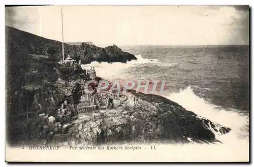 Cartes postales Rotheneuf Vue Generale Des Rochers Sculptes