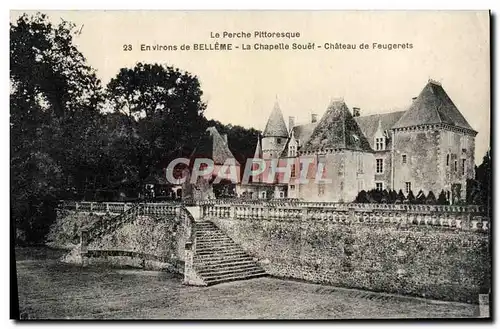Ansichtskarte AK Environs De Belleme La Chapelle Souef Chateau De Feugerets