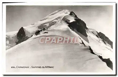 Cartes postales Chamonix Sommet Du Mt Blanc