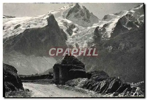 Cartes postales Les Hautes Alpes La Grave Oratoire du Chazelet et la Meije