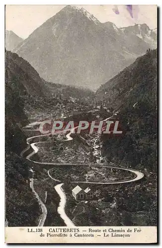 Cartes postales Cauterets Route Et Chemin De Fer de Pierrefitte a Cauterets Le Limacon