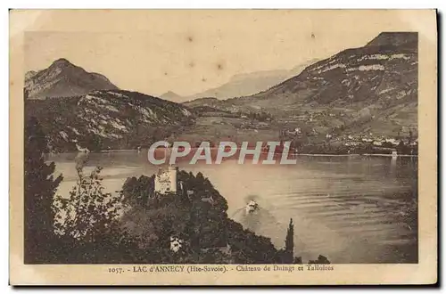 Cartes postales Lac D&#39Annecy Chateau De Duingt Et Talloires