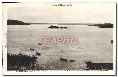 Ansichtskarte AK St Servan sur Mer L&#39embouchure de la Rance Les deux rives Le rocher des Bizeux