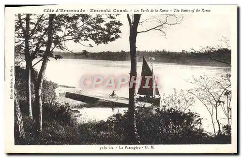 Cartes postales Cote d&#39Emeraude Les bords de la Rance La passagere Bateau