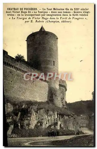 Cartes postales Chateau de Fougeres La Tour Melusine