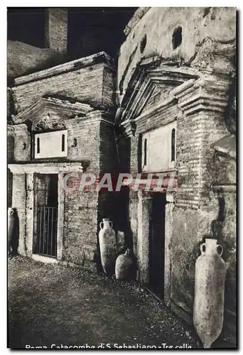 Cartes postales Roma Catacombe di S Sebastiano Tre Cell