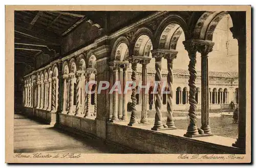 Cartes postales Roma Chiostro dic S Paolo