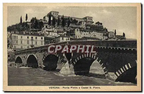 Cartes postales Verona Ponte Pietra e Castel S Pietro
