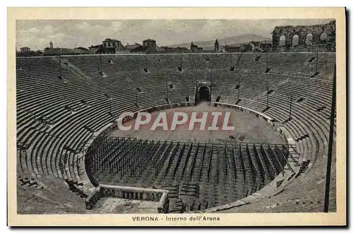 Cartes postales Verona Interno dell' Arena