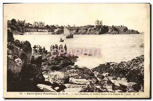 Ansichtskarte AK Saint Quay Portrieux Les rochers La greve noire et la pointe de l&#39Isnin