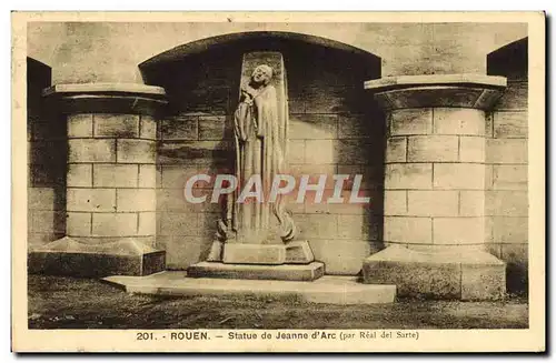 Cartes postales Rouen Statue de Jeanne d&#39Arc par Real del Sarte