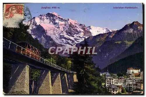 Cartes postales Jungfrau Interlaken Harderbahn