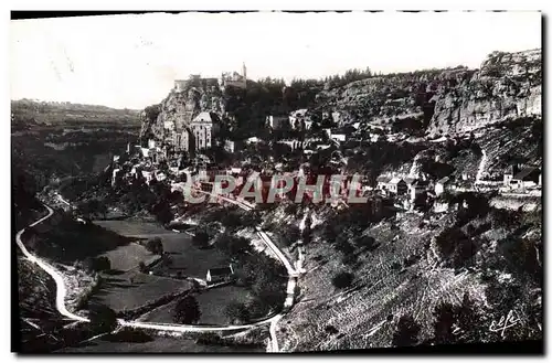 Cartes postales moderne Rocamadour Vue generale Boucle de la route de Cahors