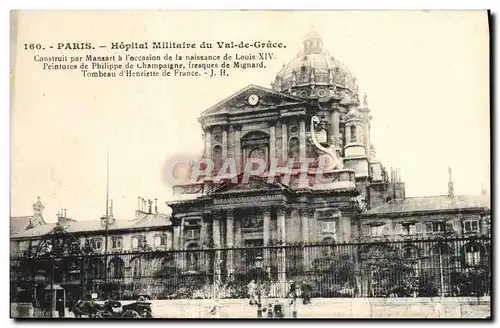 Cartes postales Paris Hopital Militaire du Val de Grace Militaria