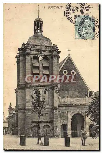 Cartes postales Pontoise L'eglise Notre Dame