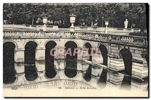 Cartes postales Nimes Bains Romains