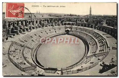 Cartes postales Nimes Vue Interieure des Arenes