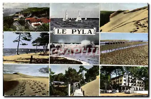 Moderne Karte Le Pyla La corniche Les voiles Cannetons en regates