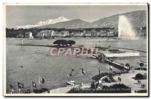 Cartes postales Geneve La Rade et la Jetee des Paquis