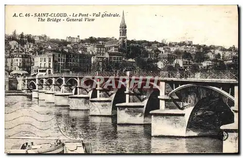 Ansichtskarte AK Saint Cloud Le Pont Vue generale