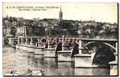 Cartes postales Saint Cloud Le Pont Vue generale