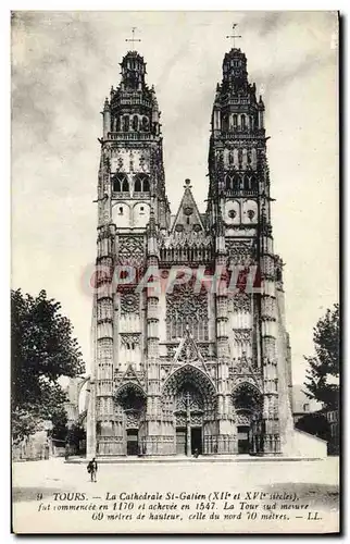 Cartes postales Tours La Cathedrale St Gatien