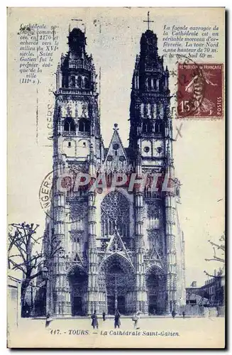 Cartes postales Tours La Cathedrale Saint Gatien