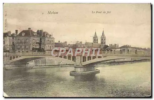 Cartes postales Melun Le Pont de fer