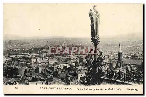 Cartes postales Clermont Ferrand Vue generale prise de la Cathedrale