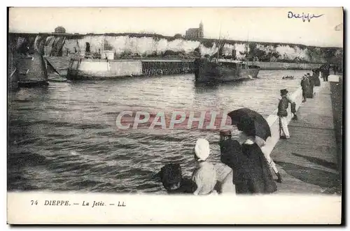 Ansichtskarte AK Dieppe La Jetee Bateau